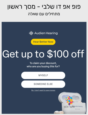 5 עקרונות שיהפכו את הפופ שלכם לממיר יותר (בקלות) 9 פופ אפ של מכשיר שמיעה שלב ראשון